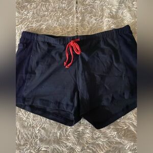 Tommy Hilfiger Navy Shorts with Red Drawstring